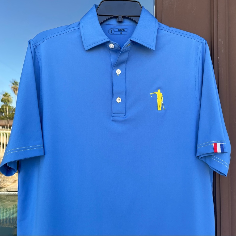 USAG * U Suck At Golf * Blue Golf Polo S